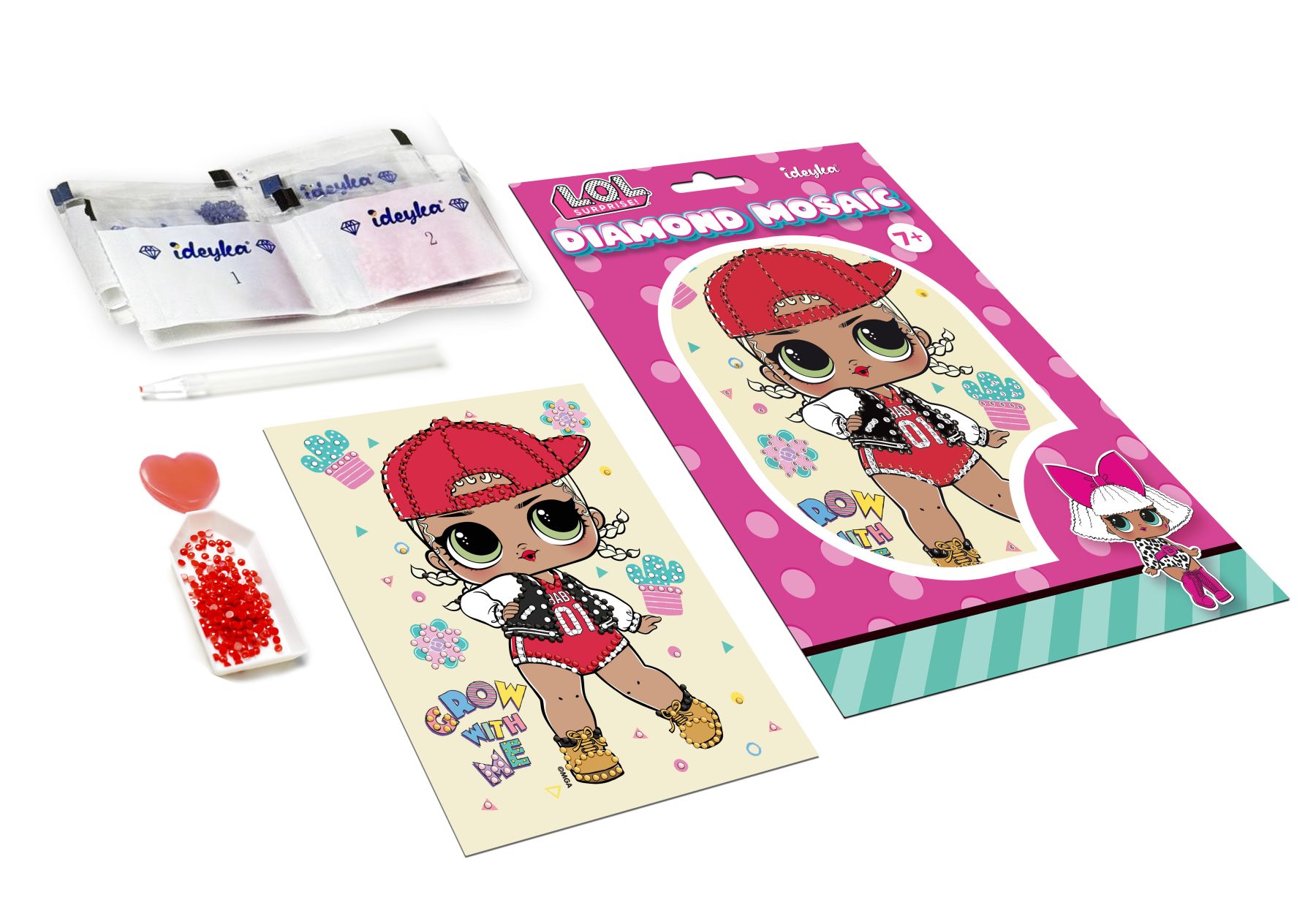 Алмазная мозаика (выборочно) "L.O.L. Surprise! DIVA" 15*20см, термопакет, ТМ Идейка, Украина