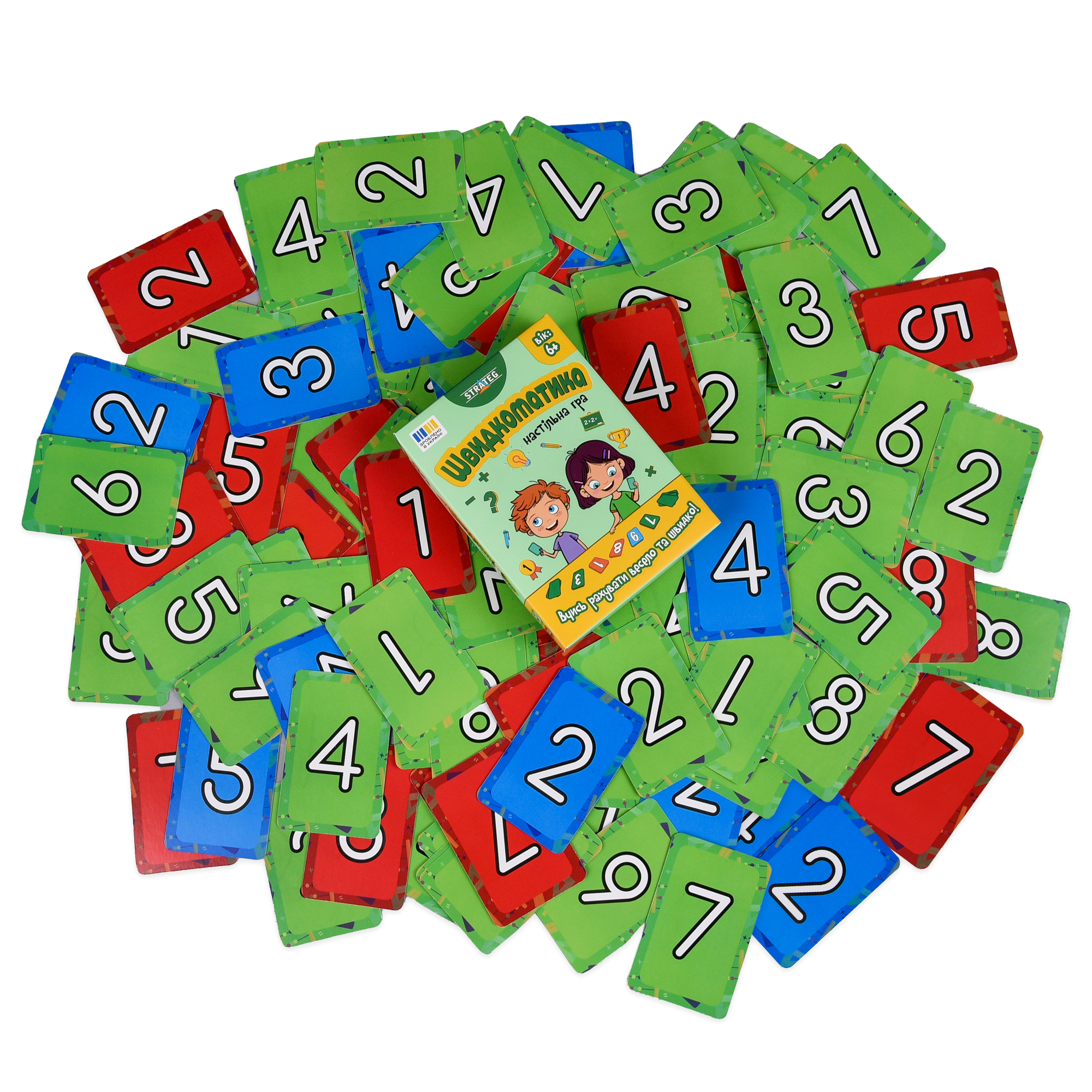 Настільна гра "Швидкоматика", в кор. 15*10*2,5см, ТМ Стратег, Україна