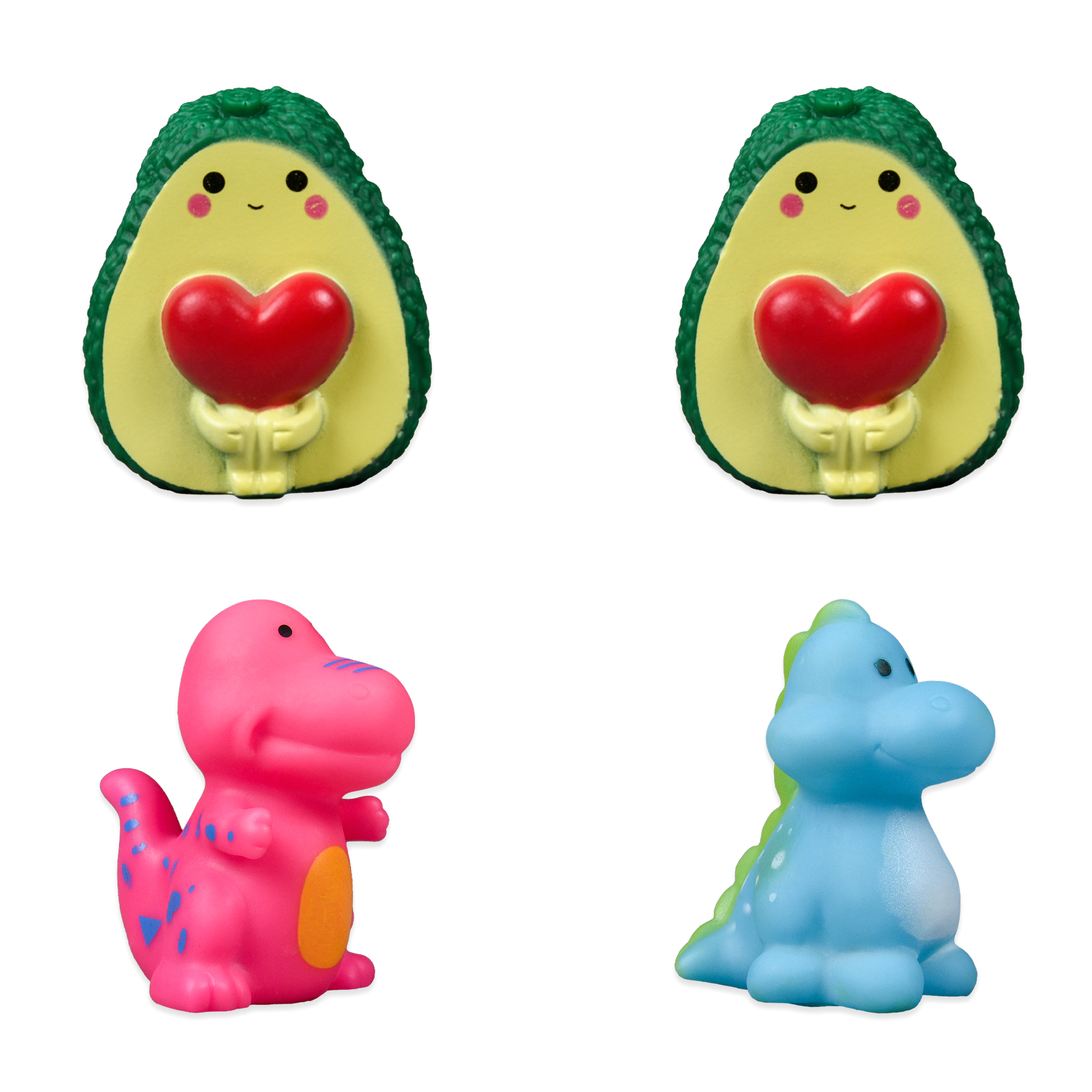 Набір іграшок-пищалок "Маленькі друзі", сітка 11*11*7см, ТМ Стратег, Україна