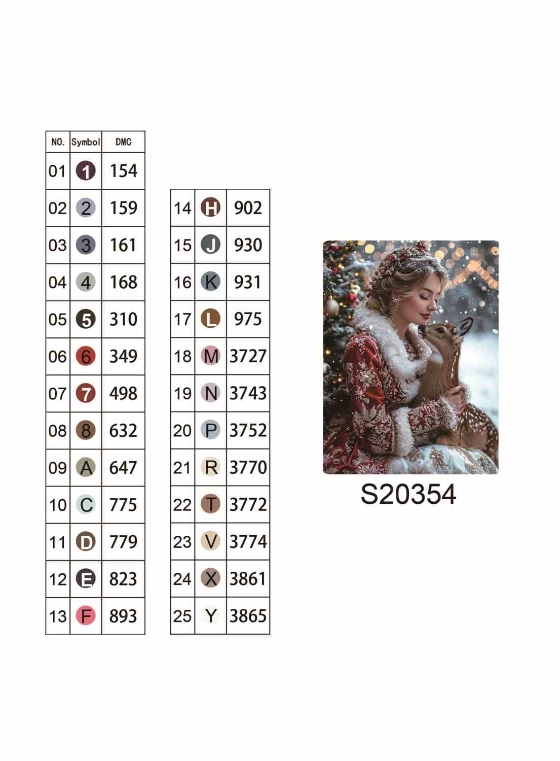 Алмазная мозаика "Рождественская Муза", на подрамнике 30*40см, в кор. 31*41*2,5см, ТМ Dreamtoys