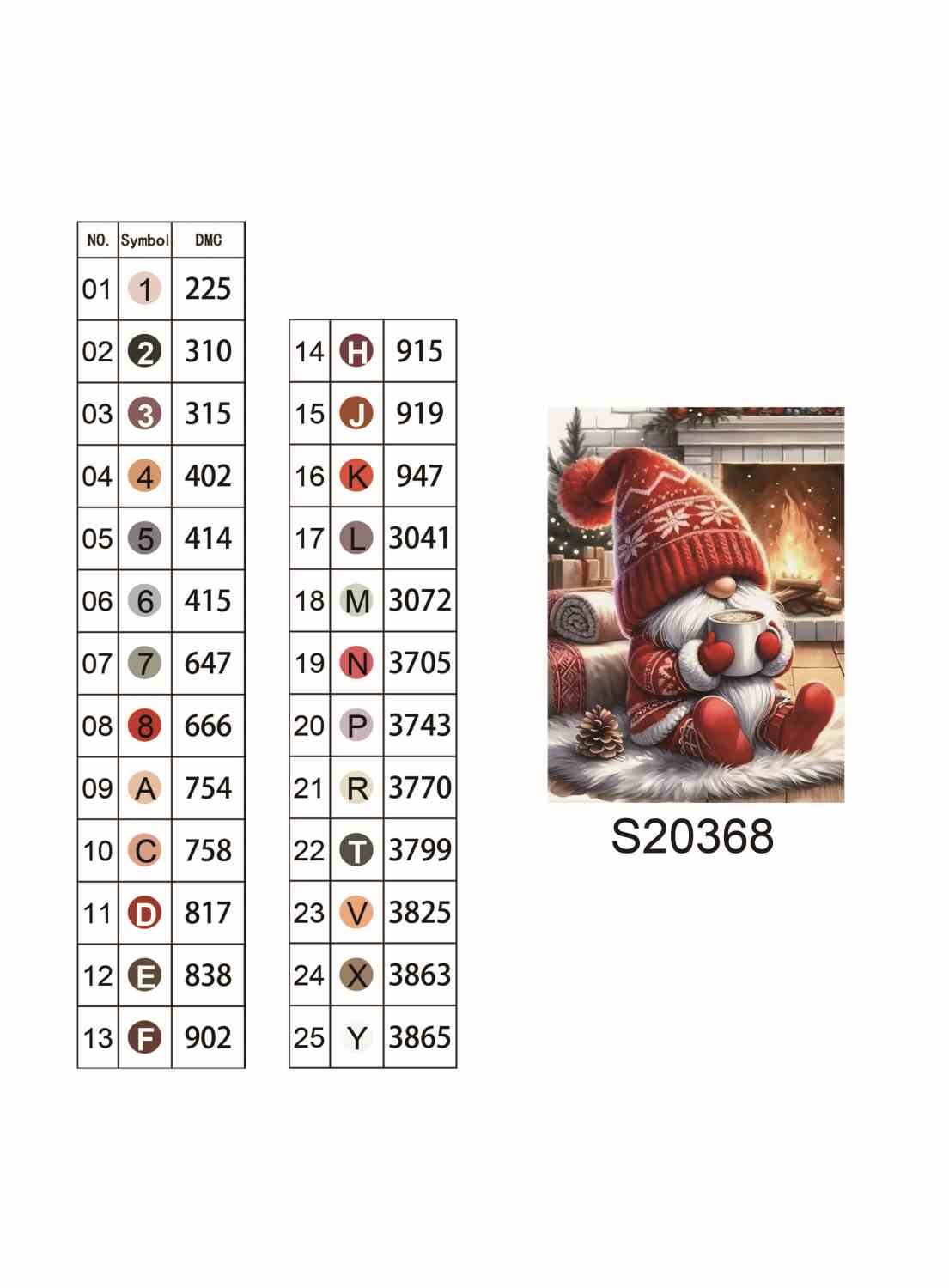 Алмазная мозаика "Гном-Теплолюб", на подрамнике 30*40см, в кор. 31*41*2,5см, ТМ Dreamtoys