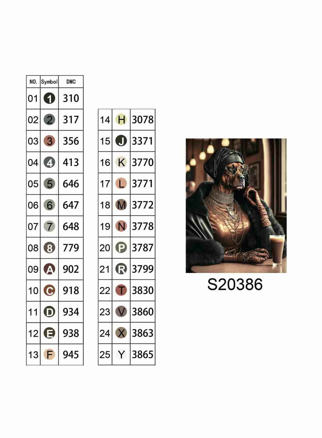 Алмазная мозаика "Баронесса с Капучино", на подрамнике 30*40см, в кор. 31*41*2,5см, ТМ Dreamtoys