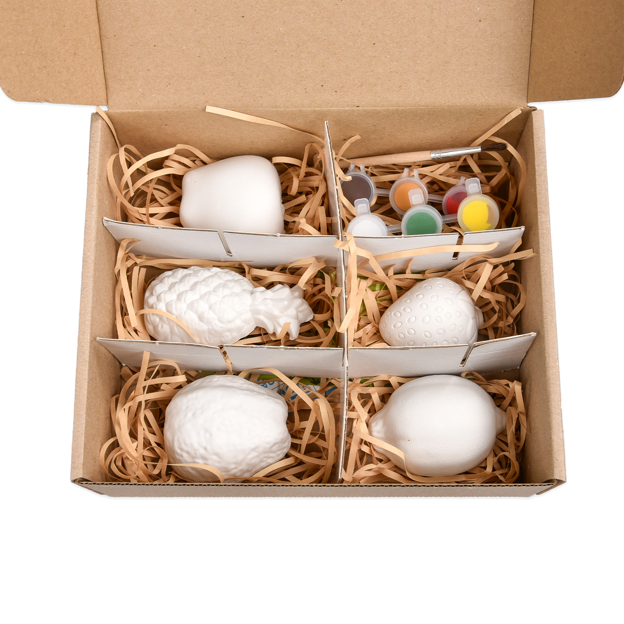 Набор для творчества Гипсовые раскраски: раскрась фрукты, ТМ Стратег, Украина