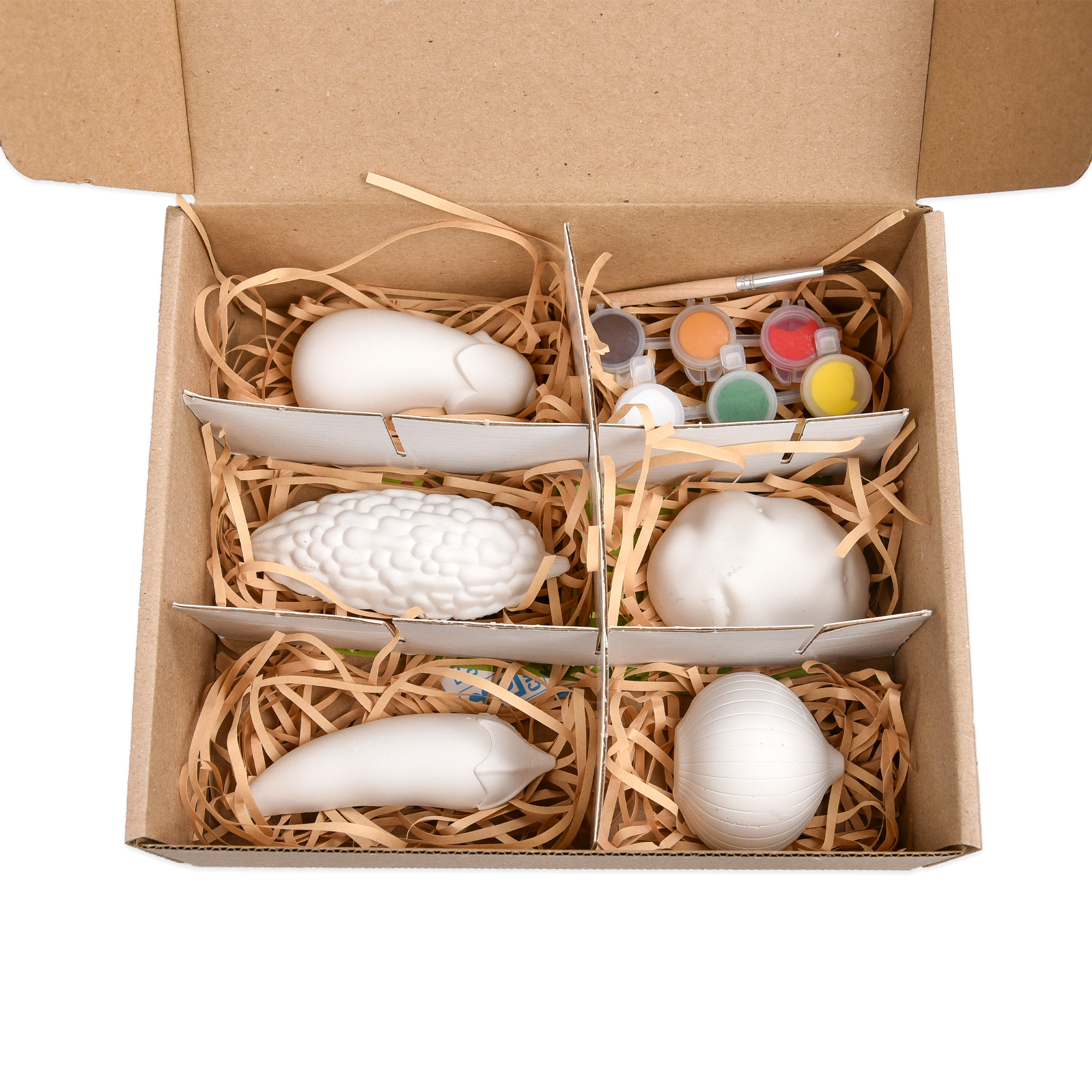 Набор для творчества Гипсовые раскраски: раскрась овощи, ТМ Стратег, Украина