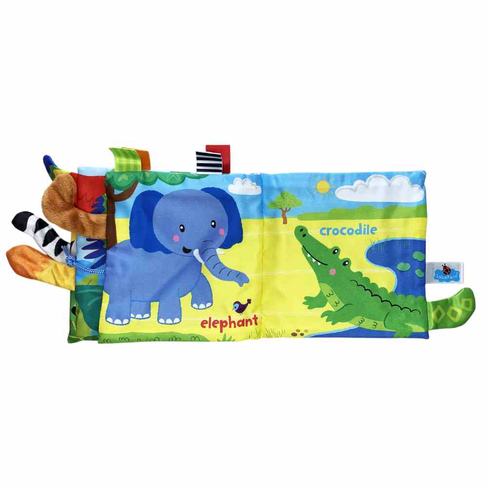 Интерактивная развивающая книжечка "Джунгли", пак.15*16см ТМ MEGAZayka