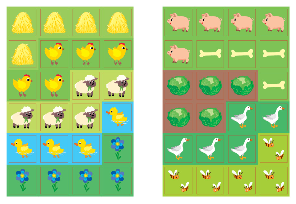 Книга "Наклей, малятко! Рох-рох! Хто живе на фермі?" 17*23см, Украина, ТМ УЛА