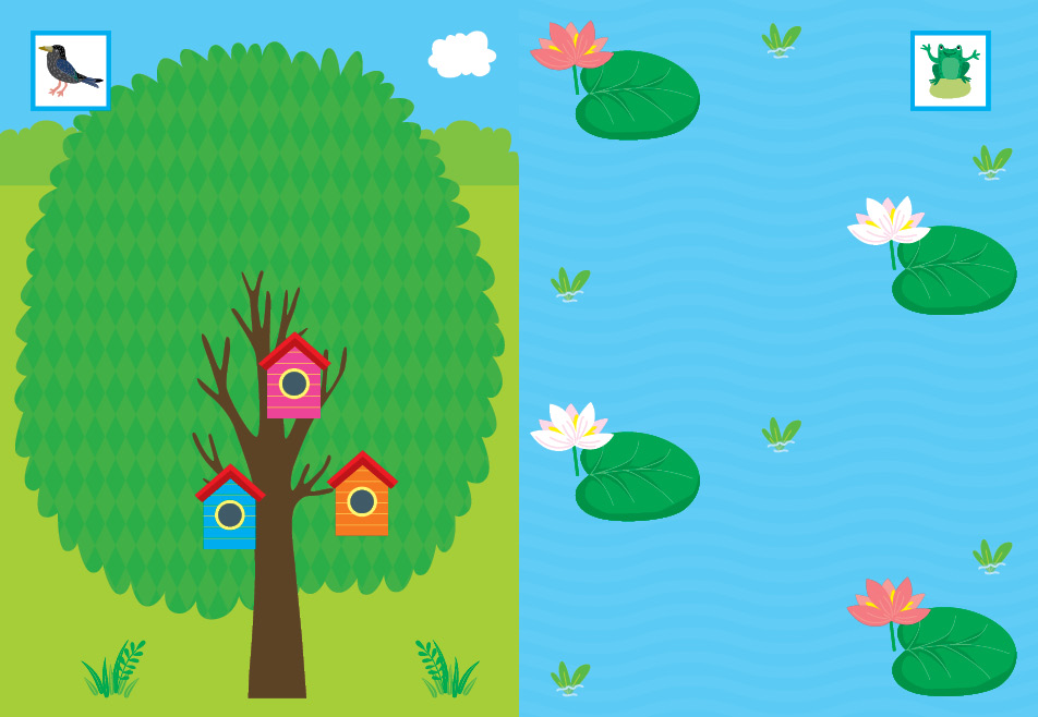 Книга "Наклей, малятко! Стриб-скок! Хто де живе?" 17*23см, Украина, ТМ УЛА