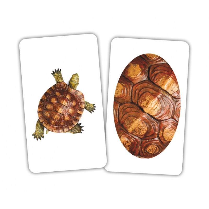 Карточки Игры-парочки "Животное и фрагмент" 15 пар карт., русская инструкция, в пак. 13*10см, ТМ Вундеркинд с пеленок, Украина