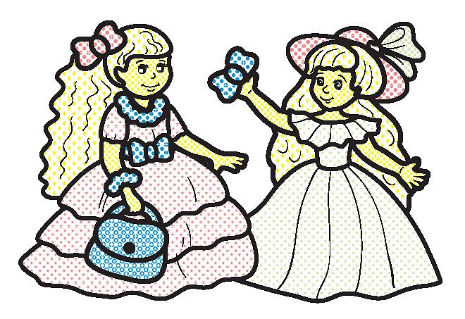 Раскраски водные: "Маленькі модниці", 23*16см, Украина, ТМ УЛА