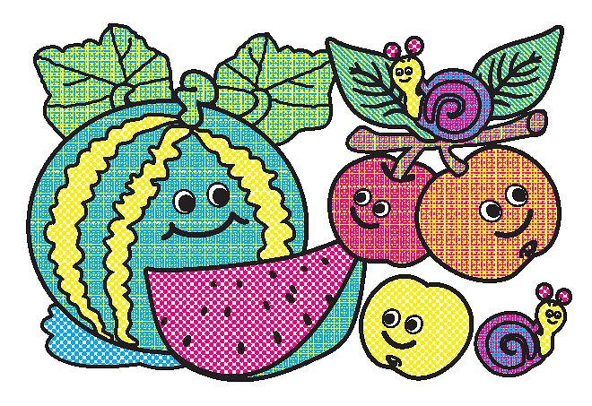 Раскраски водные: "Овочі та фрукти", 23*16см, Украина, ТМ УЛА