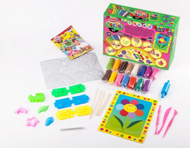 Набор для творчества "Тесто для лепки "Master Do" 1, 15 цветов*20г, в кор. 19*28*3см (10шт)