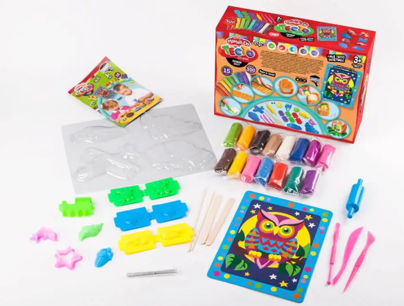 Набір для творчості "Тісто для ліплення "Master Do" 2, 15 кольорів * 20г, в кор. 19 * 28 * 3см (10шт)