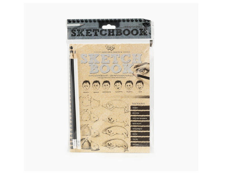 Набор для творчества "SKETCH BOOK", (укр.), в пак.16*21см (40шт)