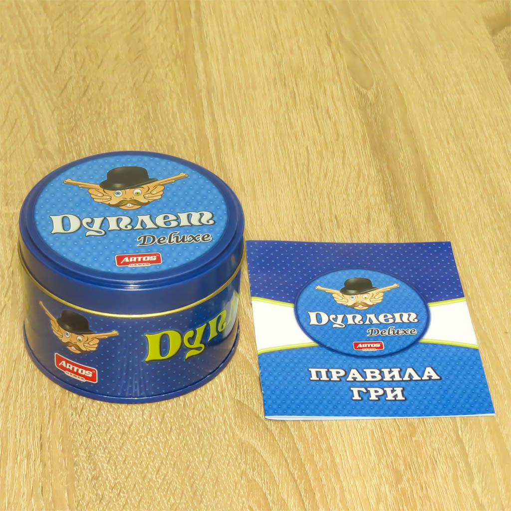 Игра развив. "Дуплет Deluxe", в жестяной банке, укр., в кор. 14*12*12см, ARTOS Games, Украина (12шт)