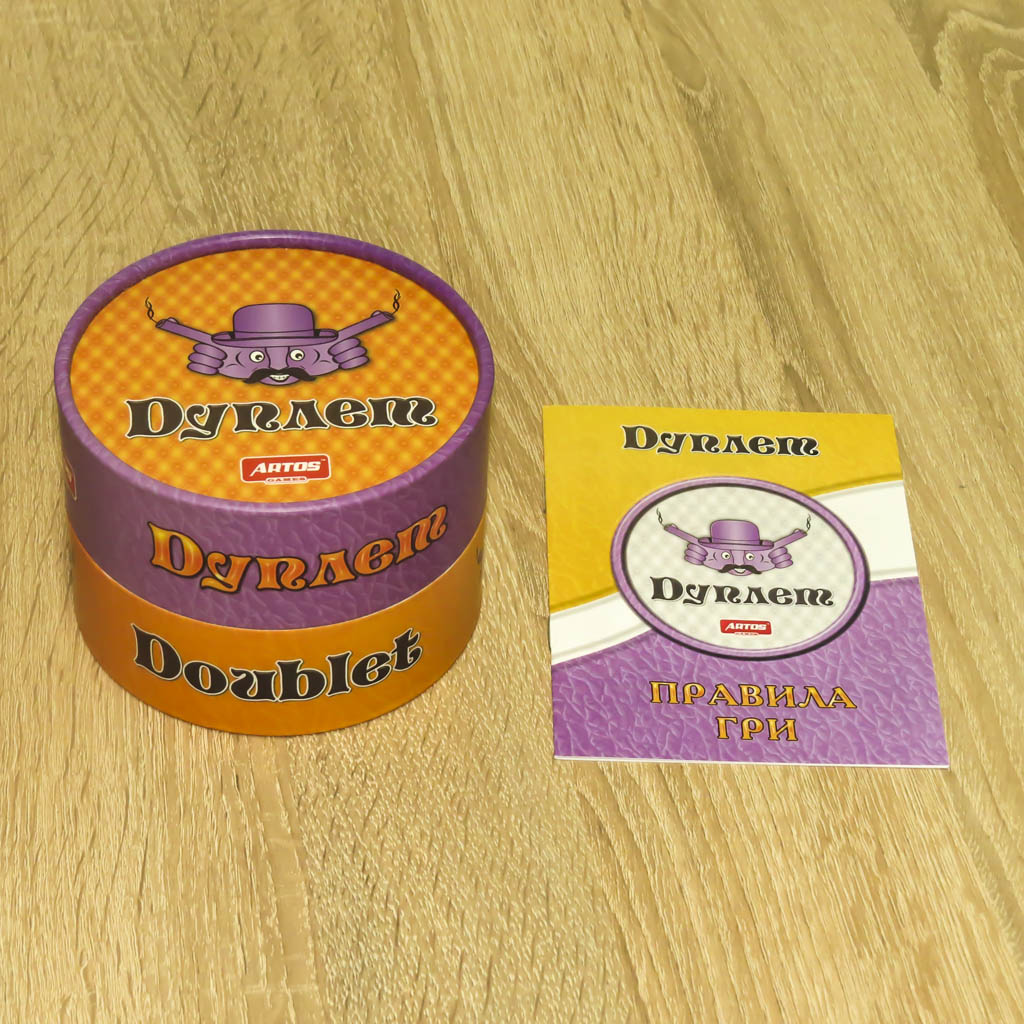 Гра розвиваюча "Дуплет", у тубі, у кор. 15*15*9см, ARTOS Games, Україна (10шт)