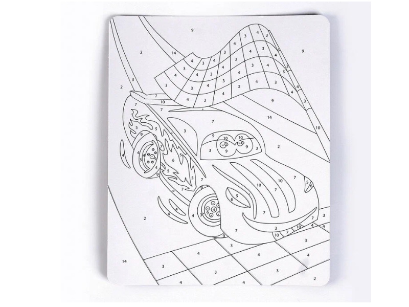 Раскраска глитером, мини, в кор. 29*21*1см (10шт)