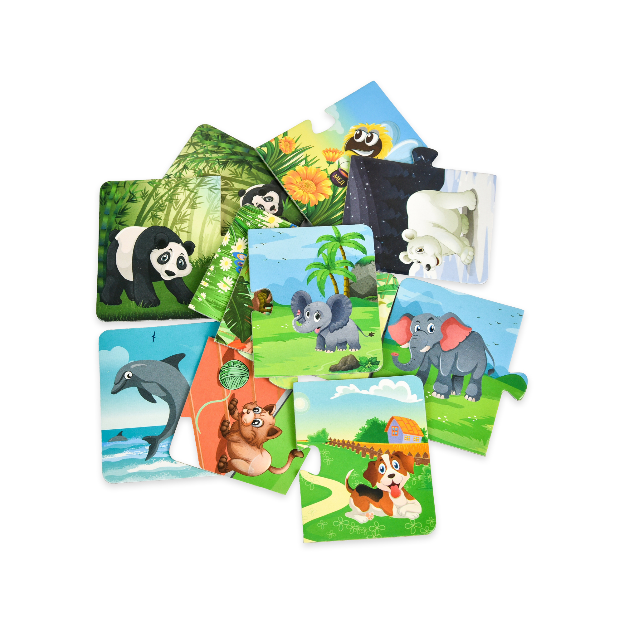 Пазлы "Хто чия мама?" (укр.) , в кор. 23*18,5*5см, ТМ Стратег, Украина (6шт)