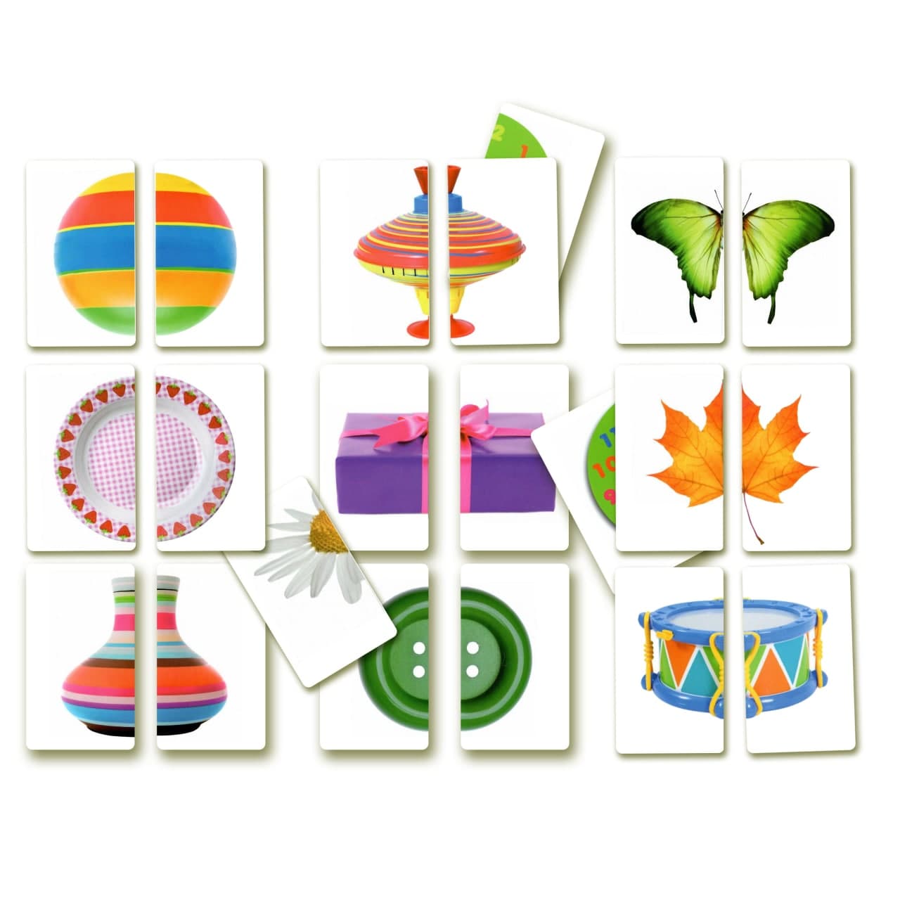 Карточки Игры-парочки "Половинки" 15 пар карт., украинская инструкция, в пак. 13*10см, ТМ Вундеркинд с пеленок, Украина