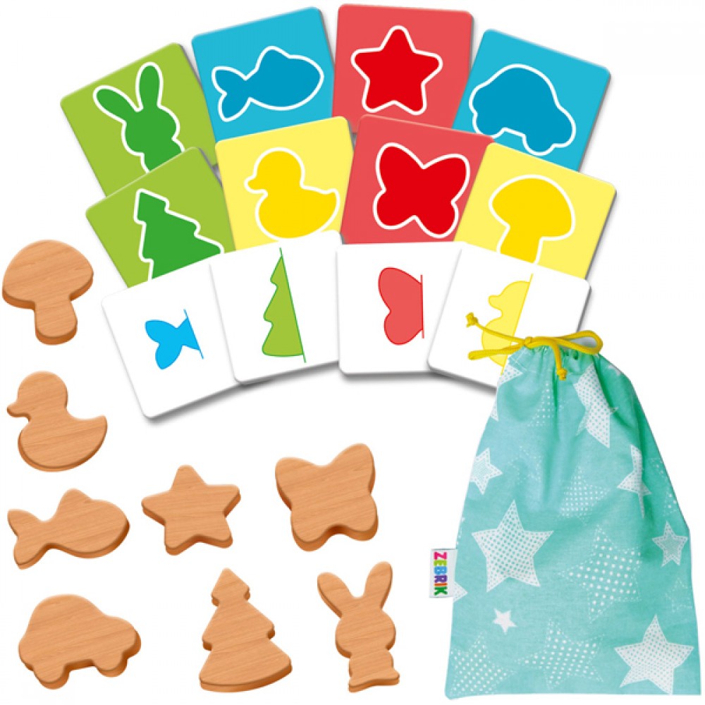 Цвета и формы деревянные, в кор. 22*22*6см, ТМ Vladi Toys, Украина