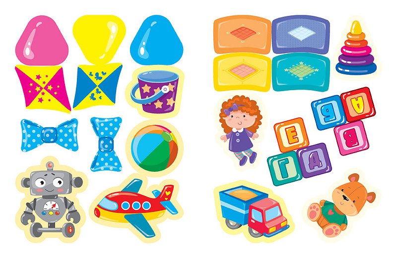 Книга "Наліпки для найменших. Лялька", 21,5*16,5см, Украина, ТМ УЛА