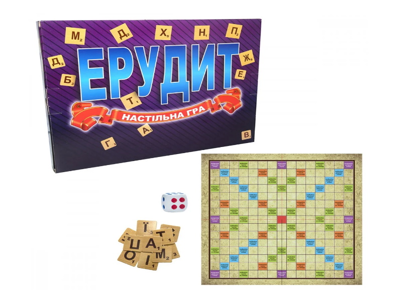 Гра розвив., настільна "Ерудит", укр., кор. 39*29*4см, ТМ Стратег, Україна (10шт)