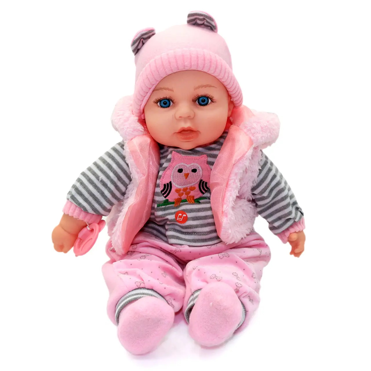 Пупс 45см, мягконабивной, муз-звук(укр), соска, батар., 4вида, в кор. 26*33*23см (20шт)