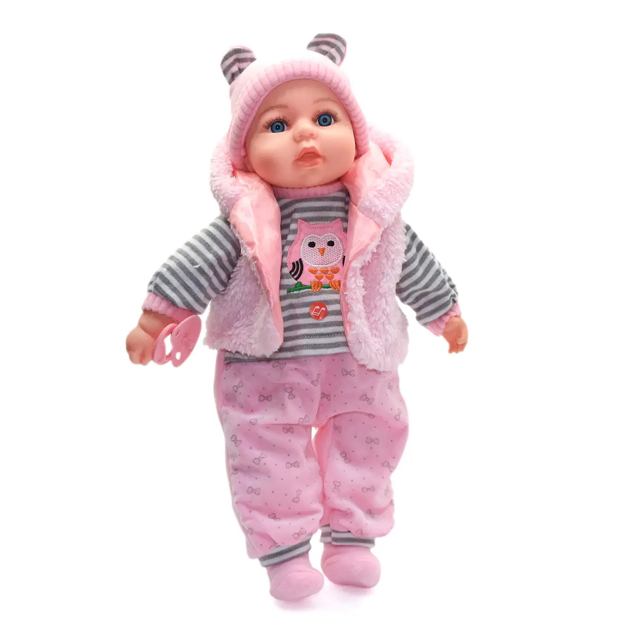 Пупс 45см, мягконабивной, муз-звук(укр), соска, батар., 4вида, в кор. 26*33*23см (20шт)