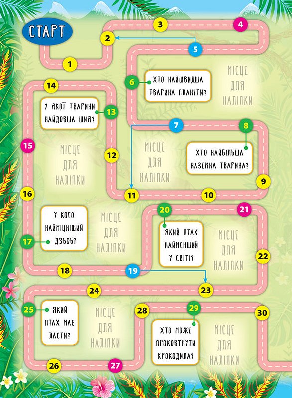 Книга "Енциклопедія з наліпками.Тварини світу.", 21*29см, Украина, ТМ УЛА