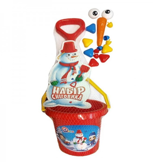 Ігровий набір для ліплення сніговика, в сітці 50*21,5*19см, ТМ Технок, Україна