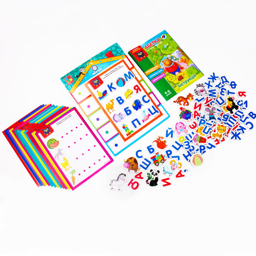Азбука с магнитной доской, укр., в кор. 36*8*27см, ТМ Vladi Toys, Украина