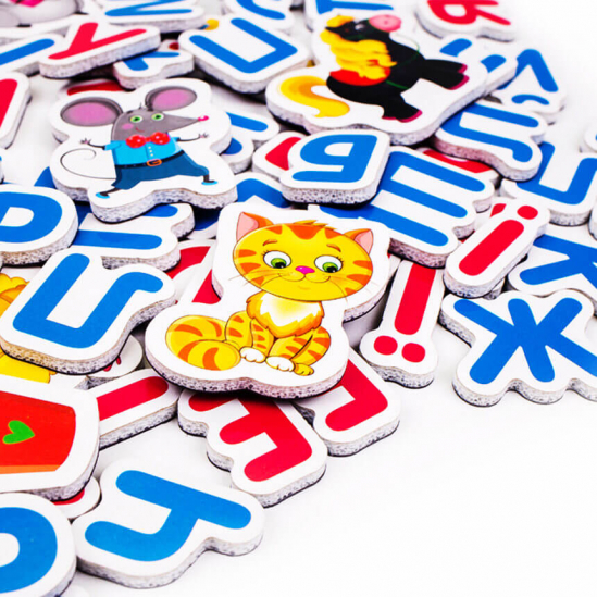 Азбука с магнитной доской, укр., в кор. 36*8*27см, ТМ Vladi Toys, Украина