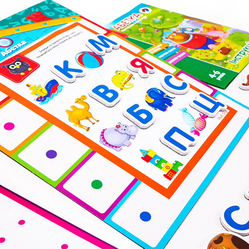 Азбука с магнитной доской, укр., в кор. 36*8*27см, ТМ Vladi Toys, Украина