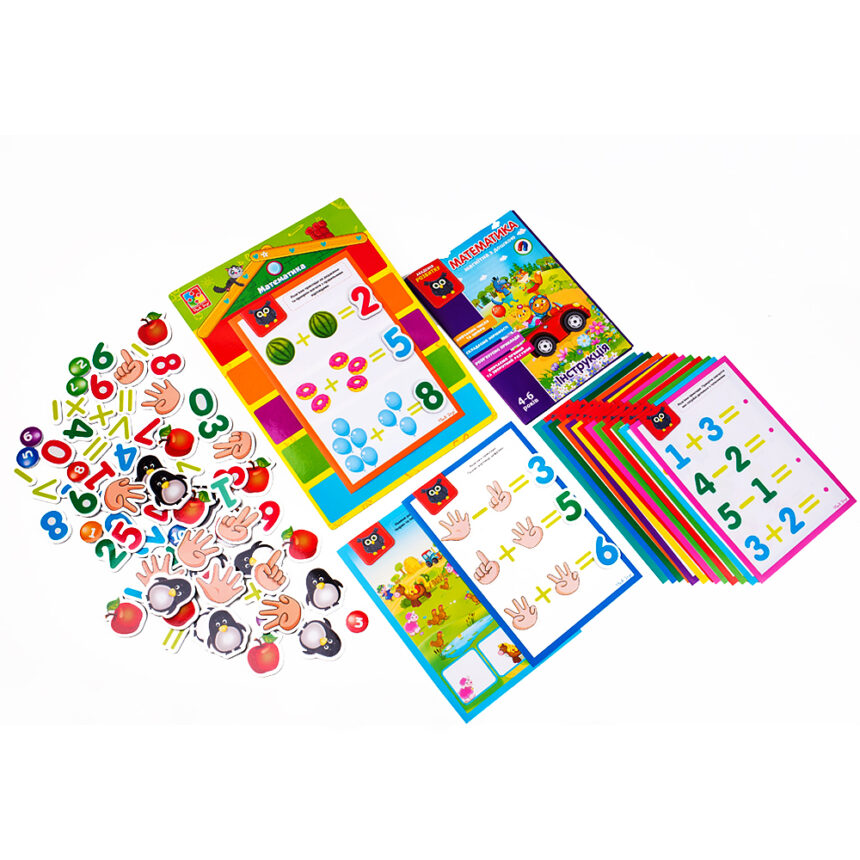 Математика з магнітною дошкою, українська, в кор. 36*8*27см, ТМ Vladi Toys, Україна