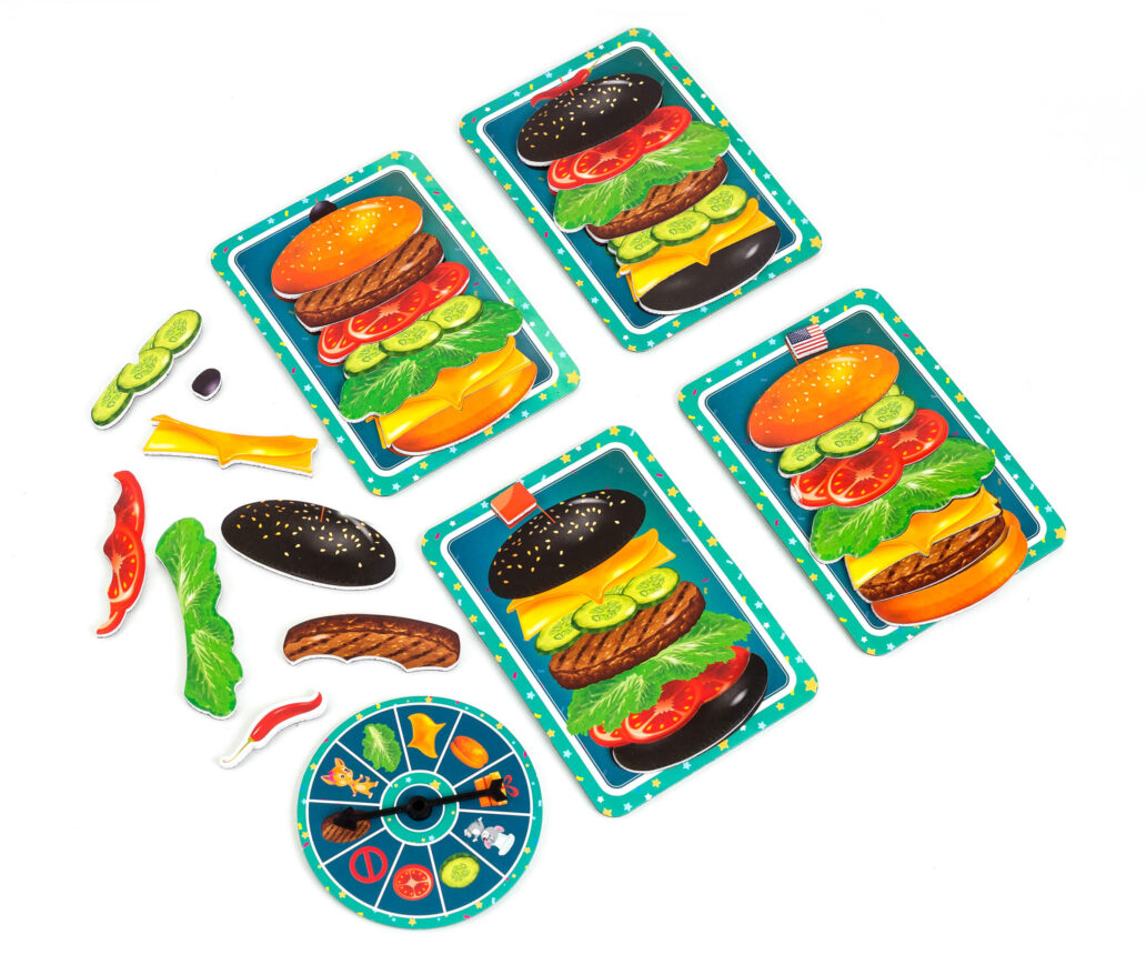 Игра магнитная "Бургер", украинский, в кор. 18*5*22см, ТМ Vladi Toys, Украина