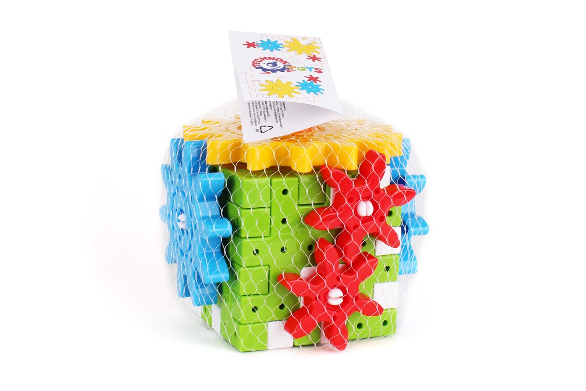 Конструктор с шестернями "ТехноК", в сетке 12*12*11,5см, ТМ Технок, Украина (15шт)