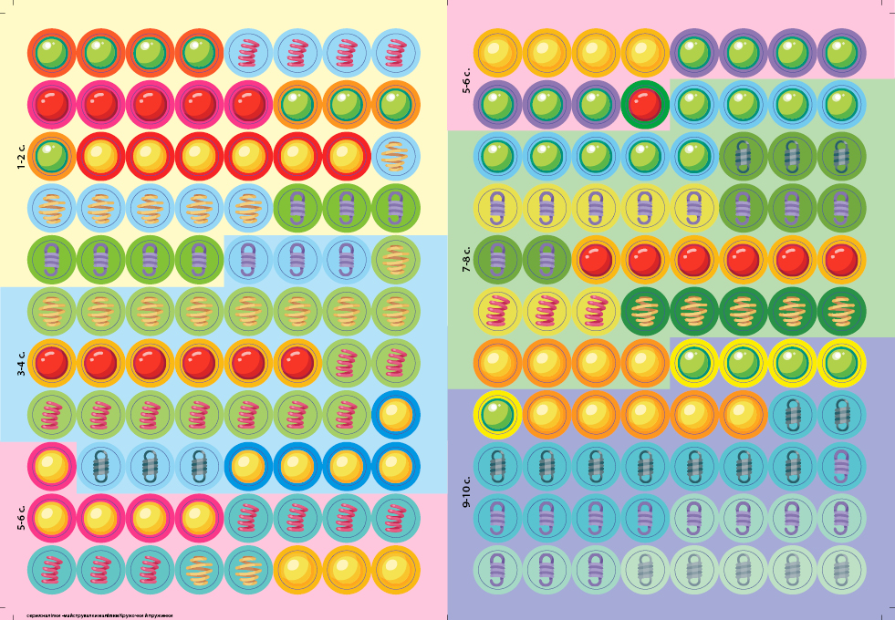 Книга "Наліпки-майструвалки. Гаєчки й кнопочки", 176 наклейок, 10 сторінок, 17*22,5см, Україна, ТМ УЛА