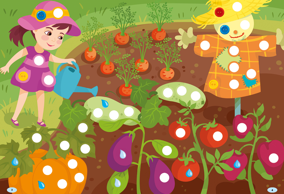 Книга "Наліпки-майструвалки. Крапельки й гудзики", 176 наклейок, 10 сторінок, 17*22,5см, Україна, ТМ УЛА