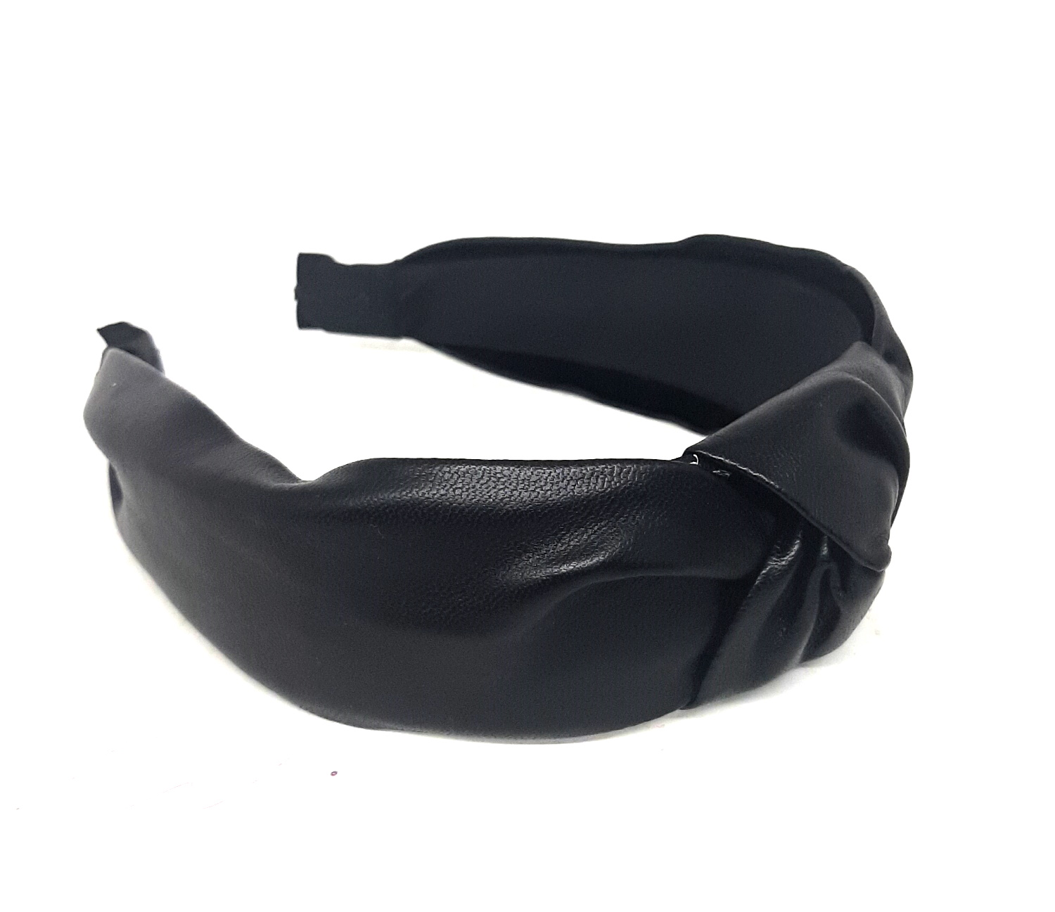 Обруч с узлом, кожа, в пак. 19*16см