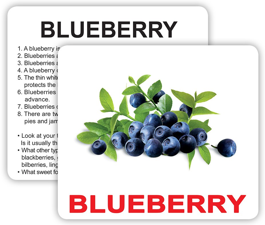 Карточки большие английские "Fruits with facts" ламинированные, 30шт, инструкция на украинском языке, в пак.16*13см, ТМ Вундеркинд с пеленок, Украина